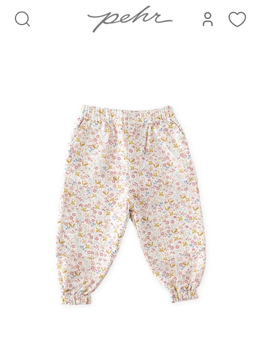 Pehr Park Splash Pant Floret Size 2T
